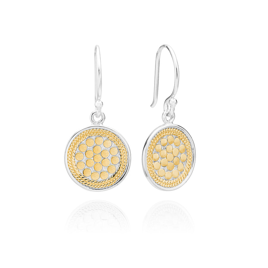 Classic Circle Drop Earrings - Gold