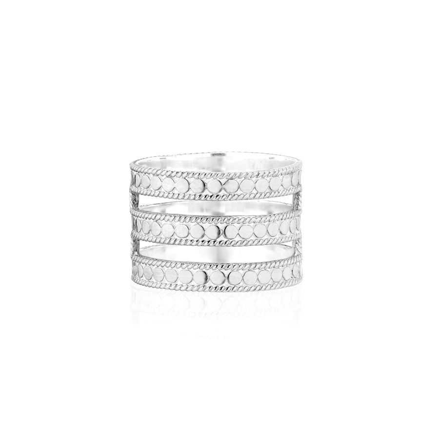 Classic Triple Bar Ring - Silver