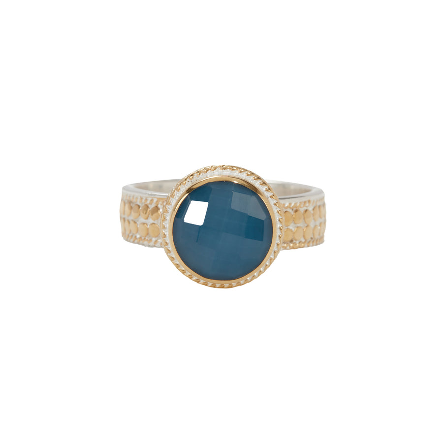 Blue Quartz Cocktail Ring