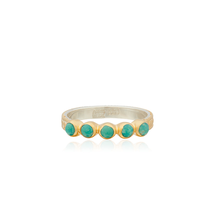 Turquoise Multi-Stone Stacking Ring