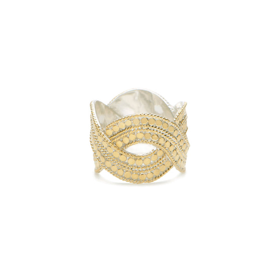 Classic Woven Band Ring - Gold