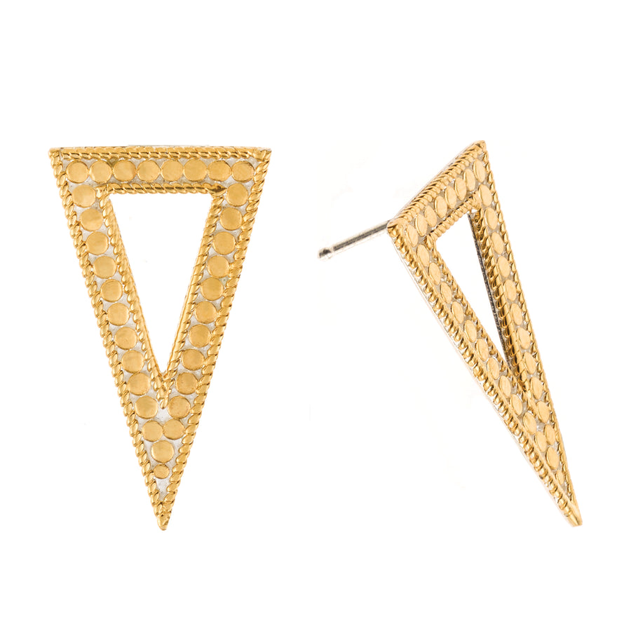 Open Triangle Stud Earrings