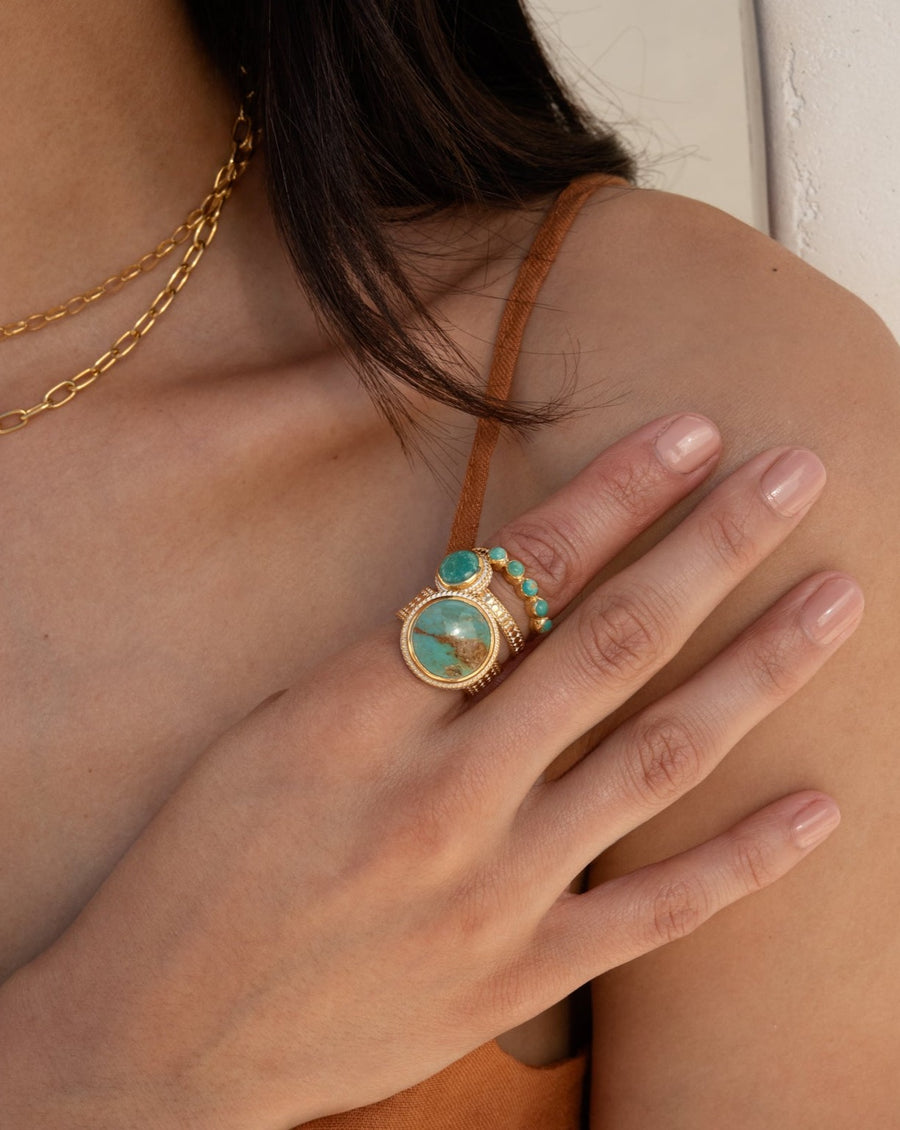 Large Turquoise Cocktail Ring