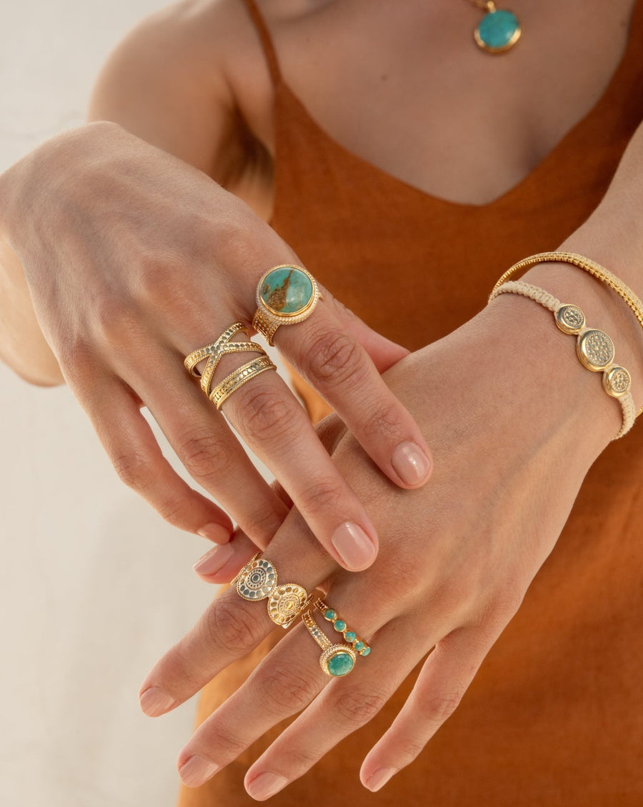 Turquoise Multi-Stone Stacking Ring