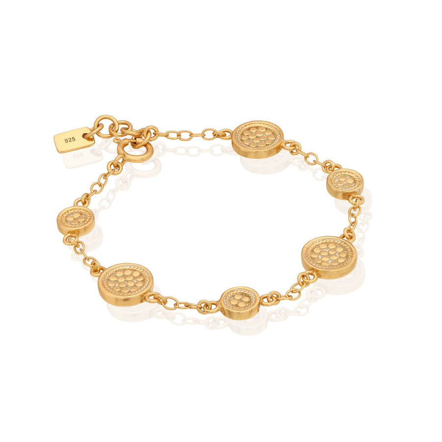 Classic Station Bracelet - Gold