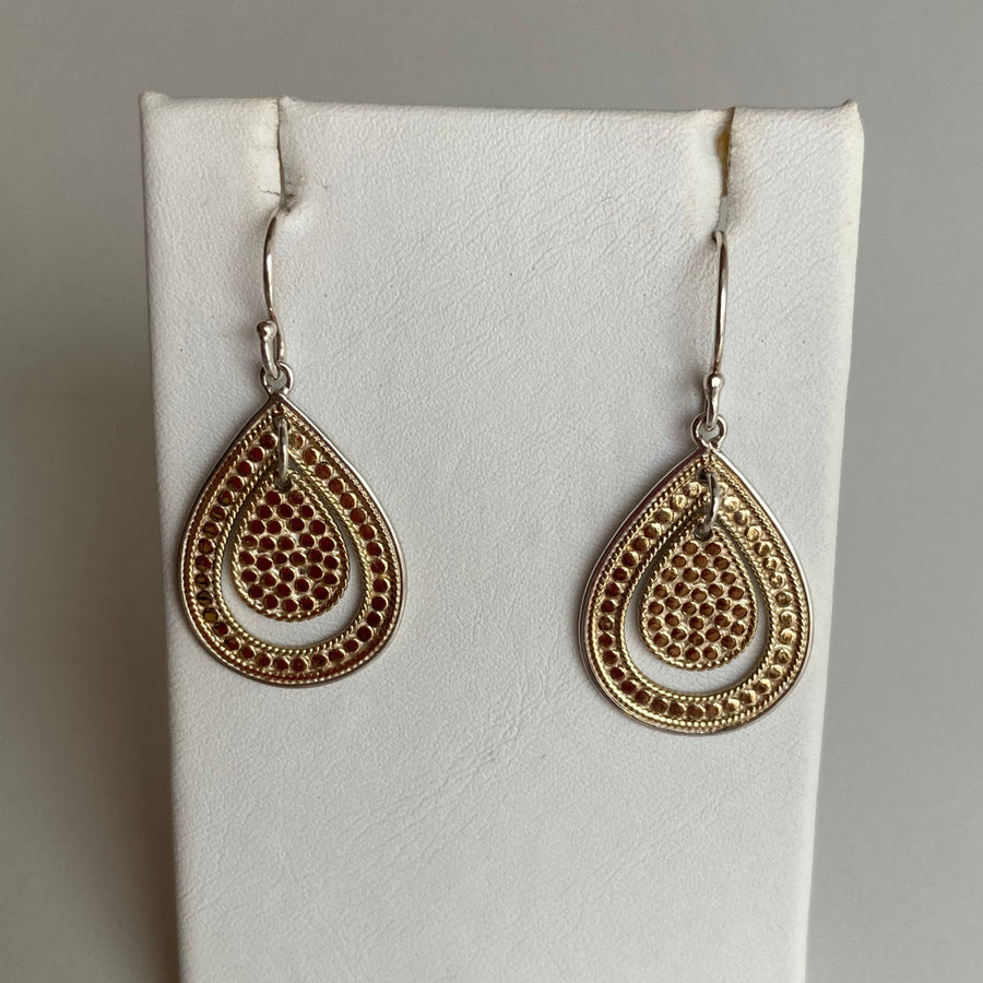 Medium Double Teardrop Earrings