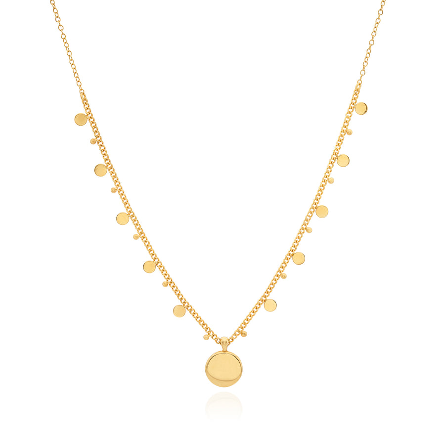 Classic Circle and Charm Necklace