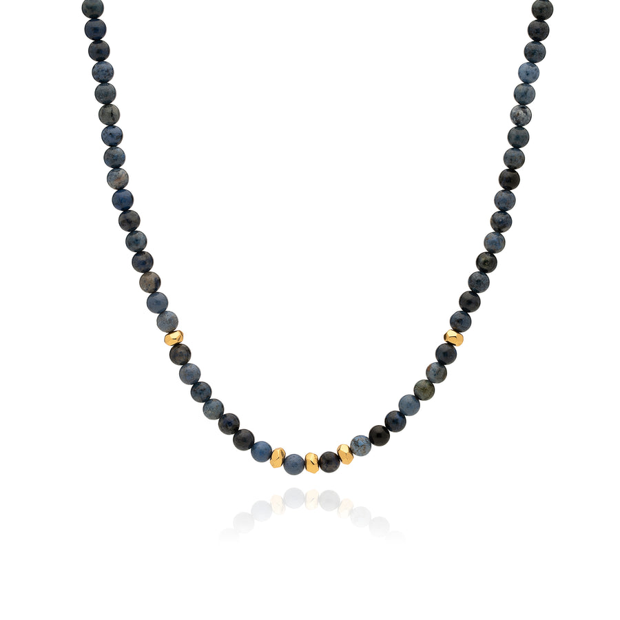 Medium Dumortierite Beaded Necklace