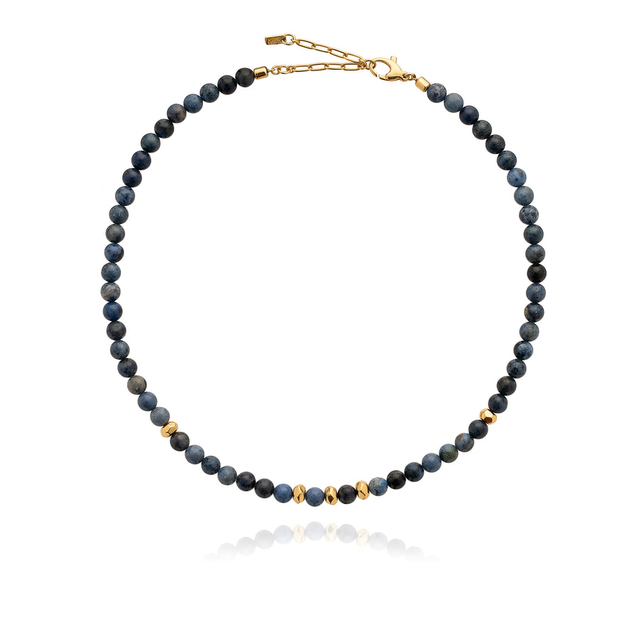 Medium Dumortierite Beaded Necklace