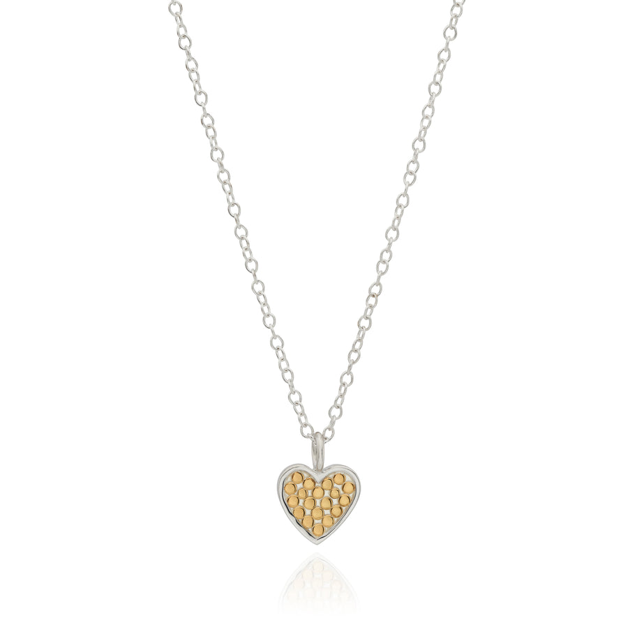 Small Heart Classic Necklace - Gold & Silver