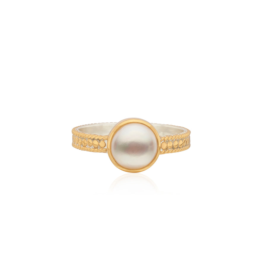 Medium Pearl Stacking Ring