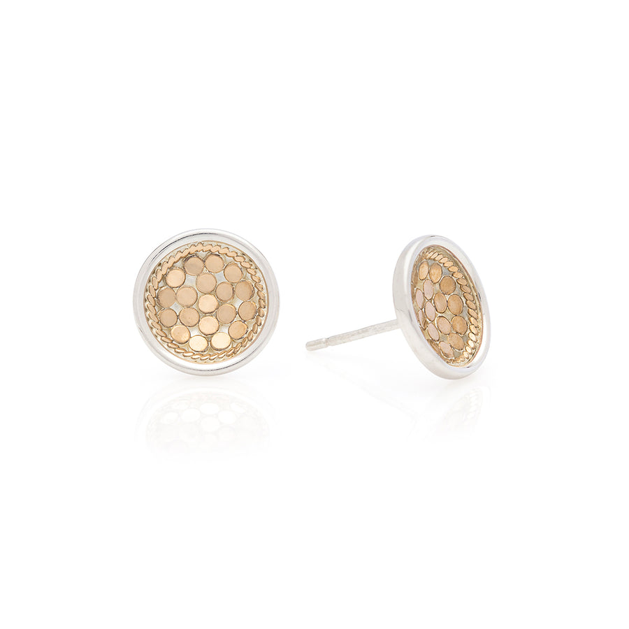 Classic Dish Stud Earrings - Gold