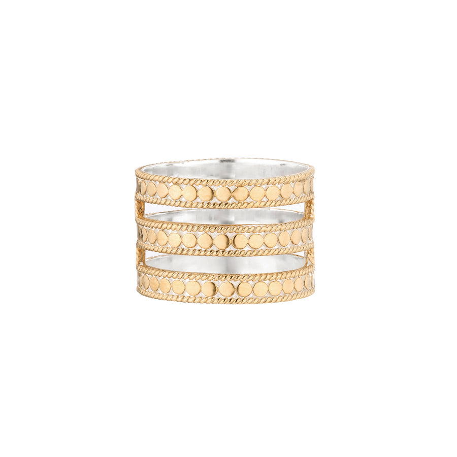 Classic Triple Bar Ring - Gold