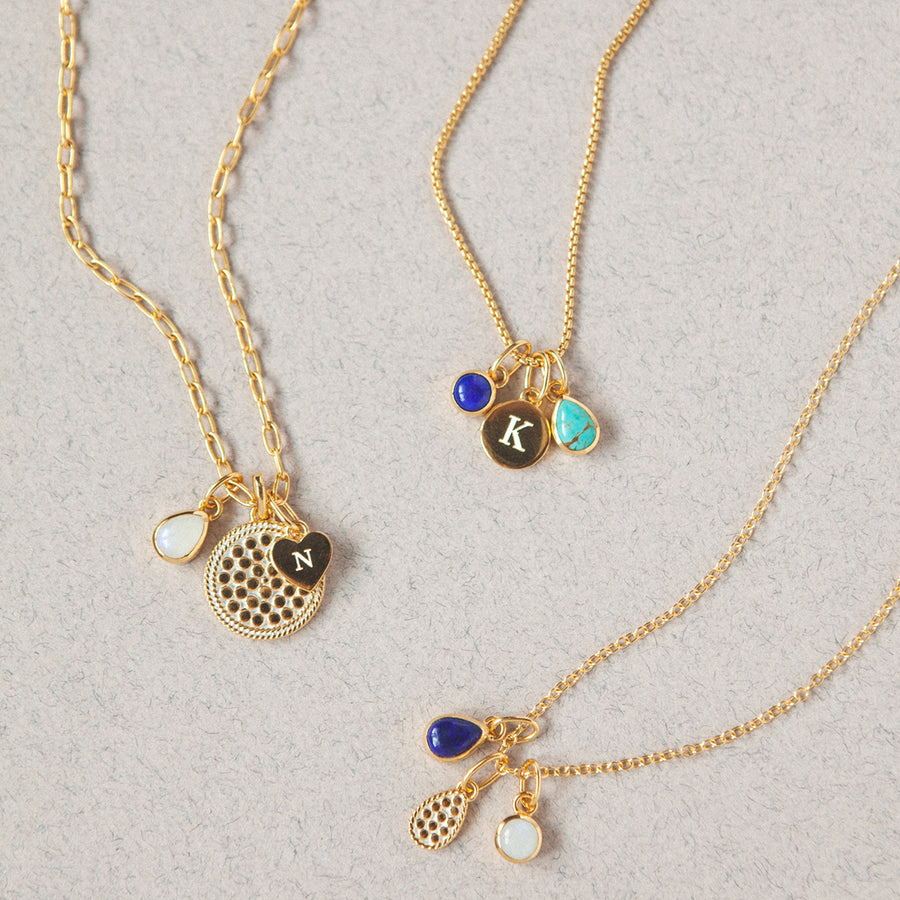 Elongated Charm Chain, Gold