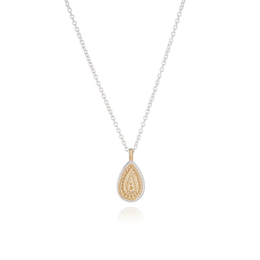 Classic Teardrop Pendant Necklace - Reversible