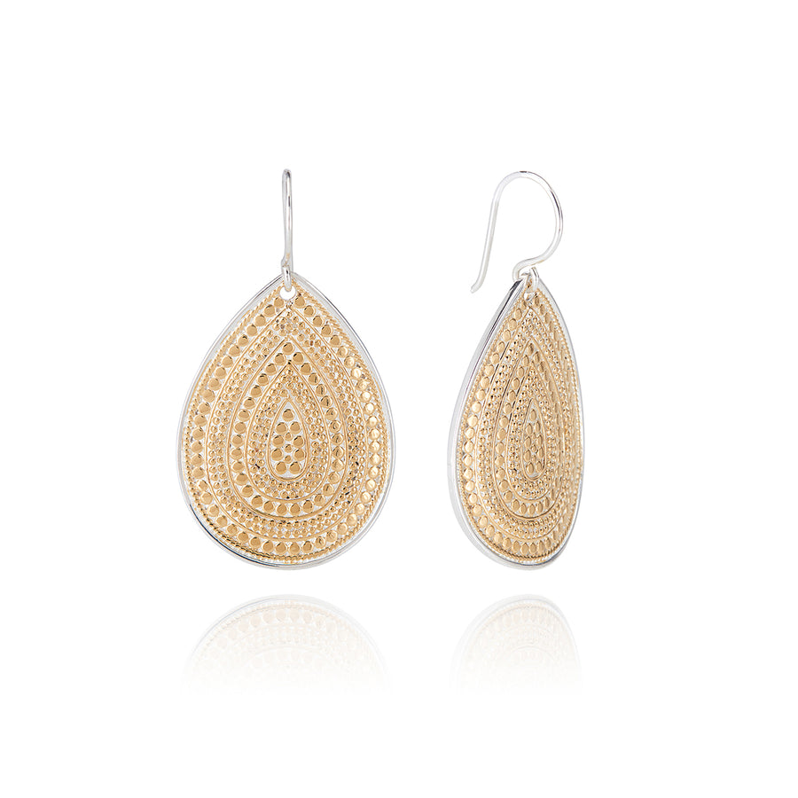 Classic Large Teardrop Earrings - Gold