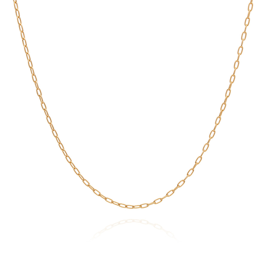 Elongated Charm Chain, Gold