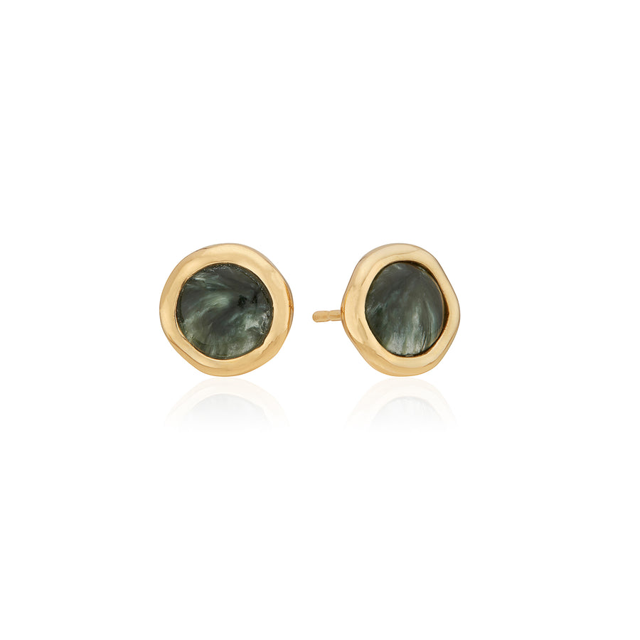 Seraphinite Stud Earrings