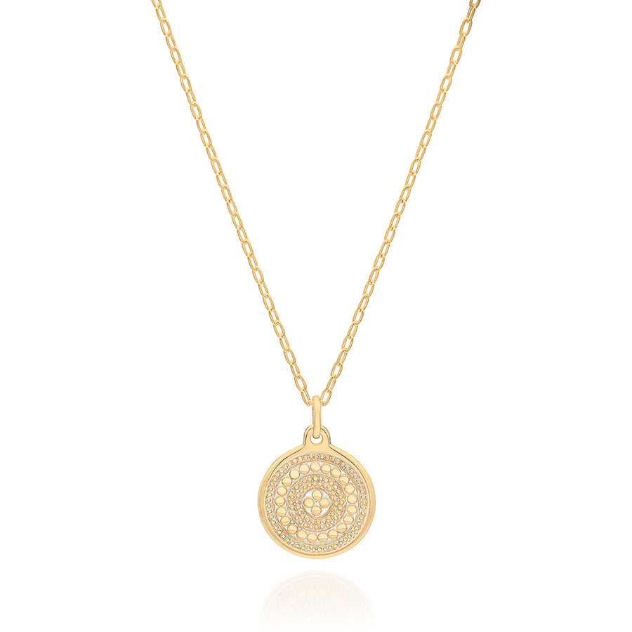 Medallion Charity Necklace - Gold