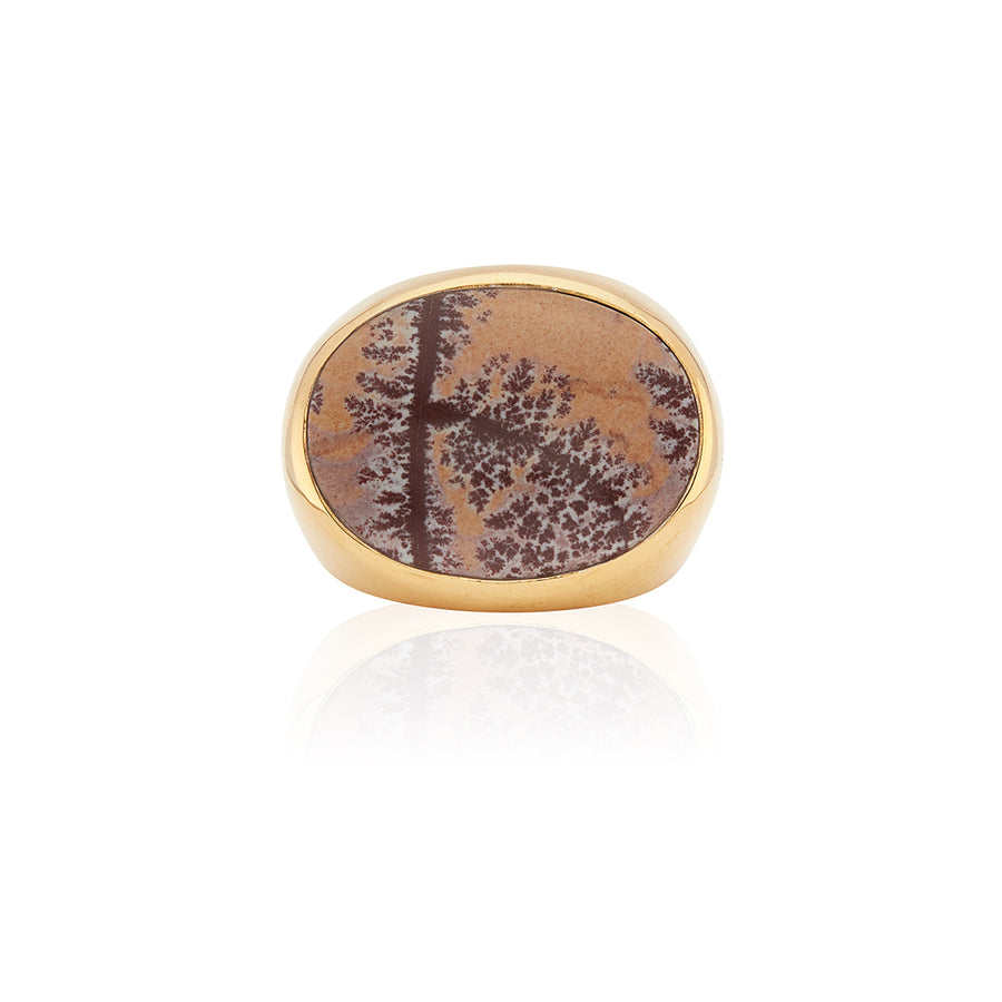 Sonora Jasper Oval Signet Ring