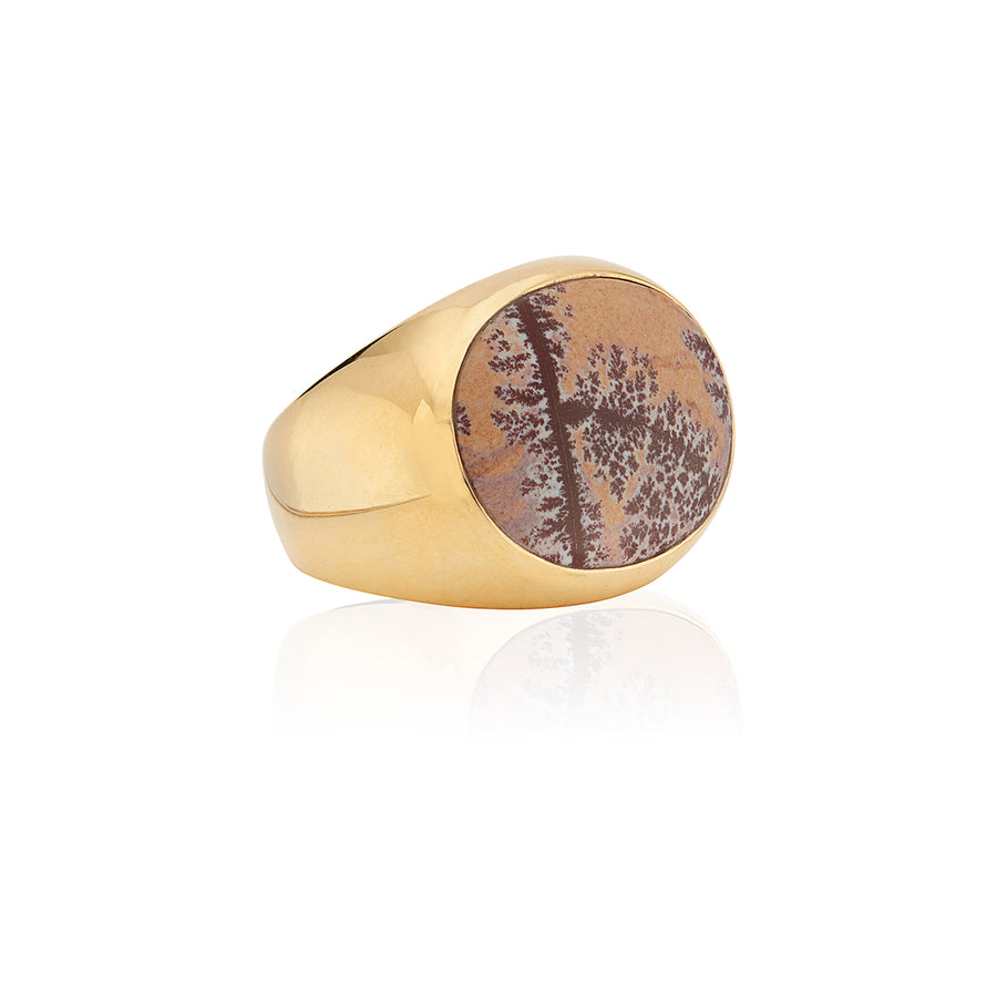 Sonora Jasper Oval Signet Ring