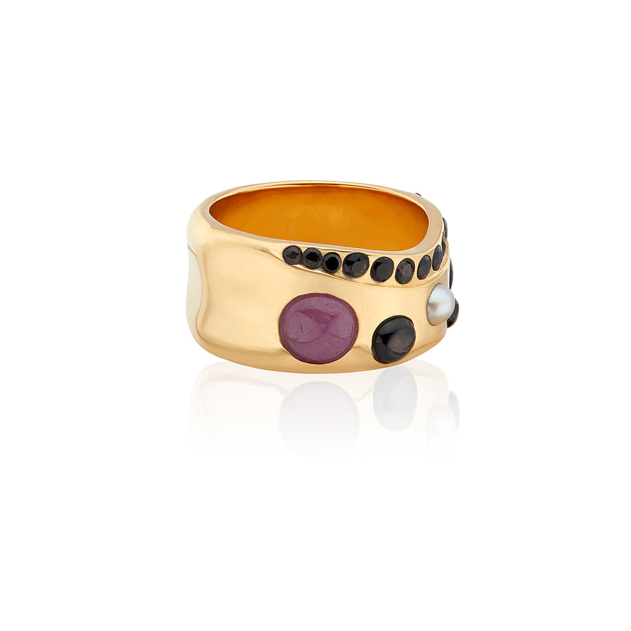 Multi-Stone Pavé Band Ring