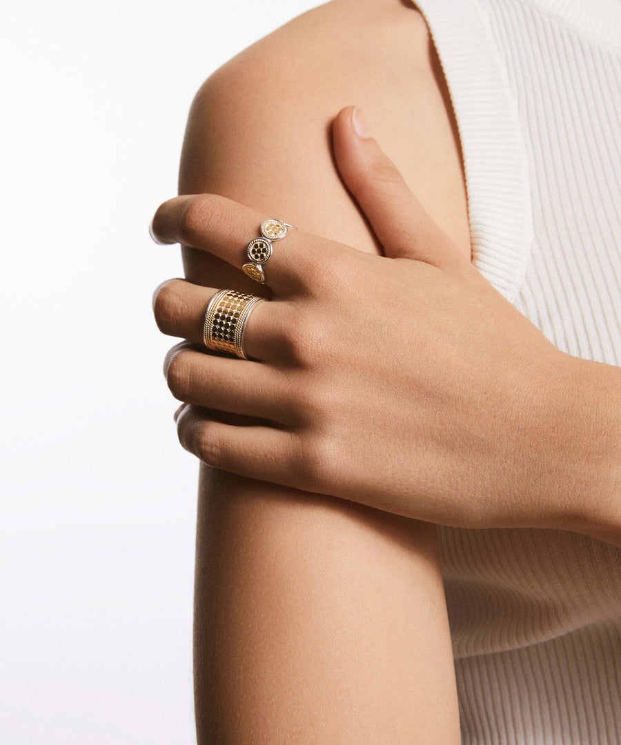 Classic Multi-Disc Ring - Gold