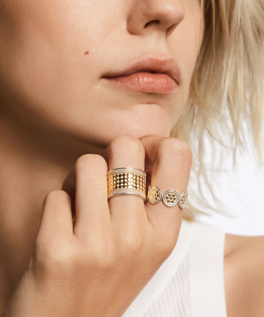 Classic Multi-Disc Ring - Gold